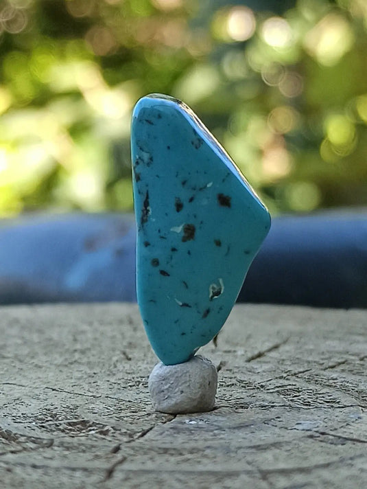 Turquoise VERITABLE d’Arizona pierre roulée Grade A++++ Turquoise d’Arizona