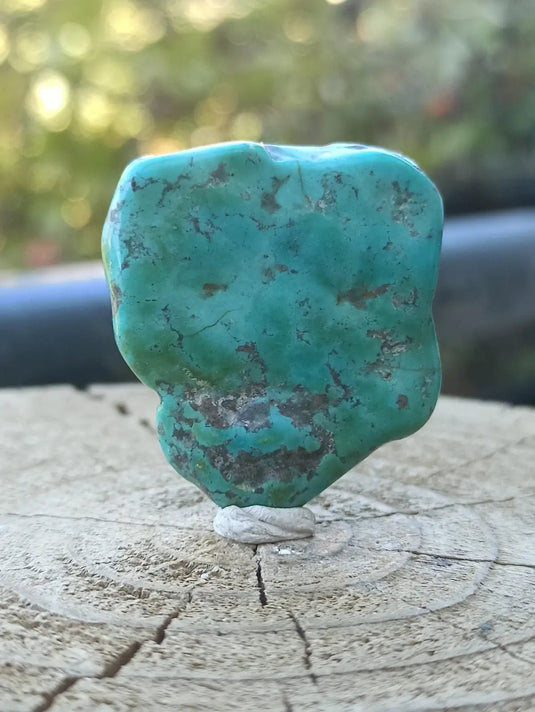 Turquoise VERITABLE d’Arizona pierre roulée Grade A++++ Turquoise d’Arizona