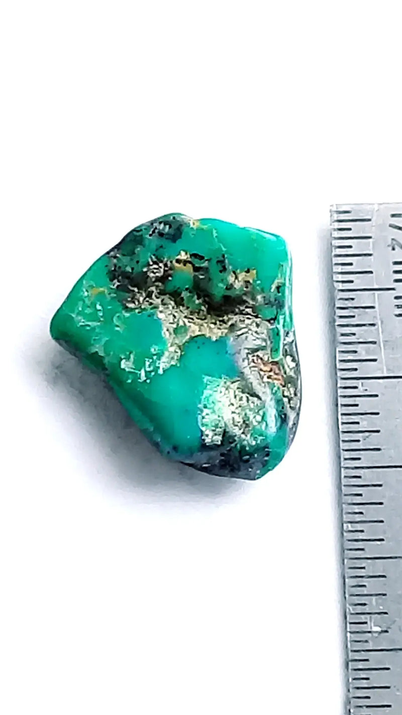 Chargez l&#39;image dans la visionneuse de la galerie, Turquoise VERITABLE du Mexique pierre roulée Grade A ++++ Turquoise du Mexique Dans la besace du p&#39;tit Poucet...   
