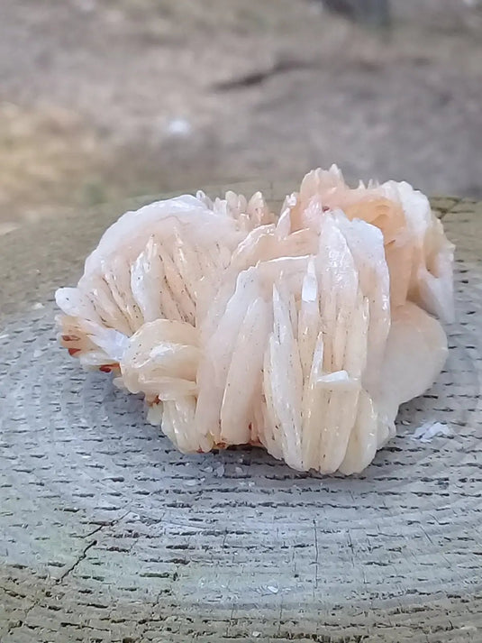 Vanadinite du Maroc sur Baryte pêche Grade A ++++ Vanadinite du Maroc sur Baryte pêche