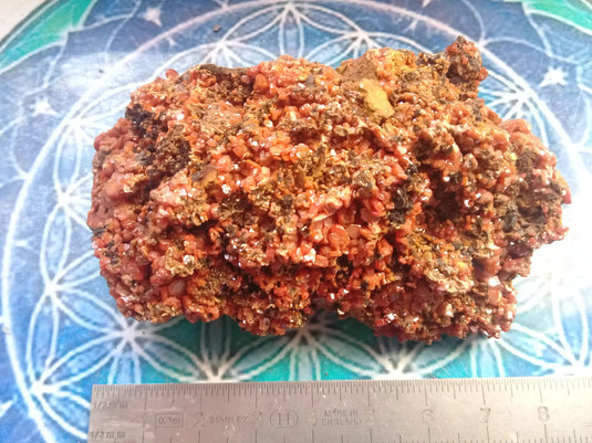 Vanadinite du Mexique Grade A ++++ pierre de collection Vanadinite cristallisée du Mexique Dans la besace du p'tit Poucet...   