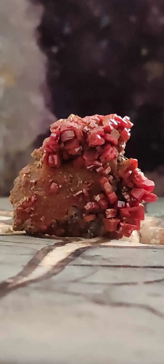 Vanadinite du Mexique pierre brute Grade A++++ Vanadinite du Mexique
