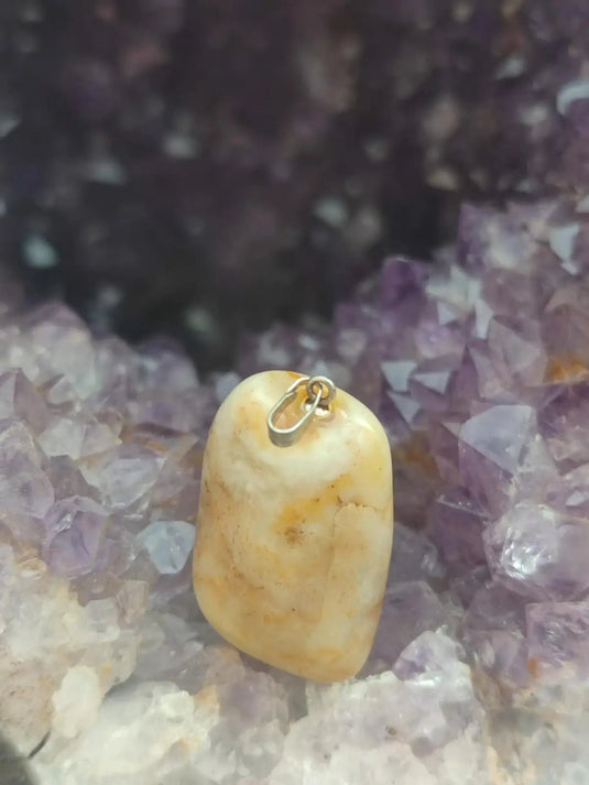 Vogésite des berges de la Salm Vosges France - Pendentif - Grade Prémium Vogésite pendentif