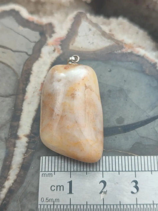 Vogésite des berges de la Salm Vosges France - Pendentif - Grade Prémium Vogésite pendentif