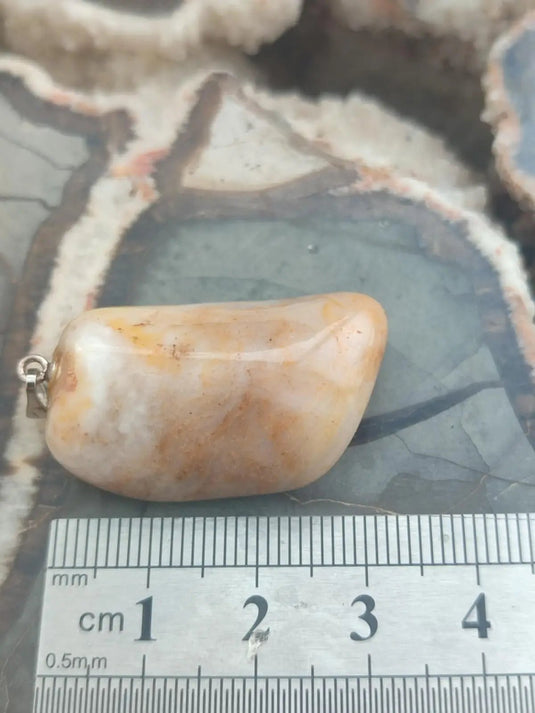 Vogésite des berges de la Salm Vosges France - Pendentif - Grade Prémium Vogésite pendentif