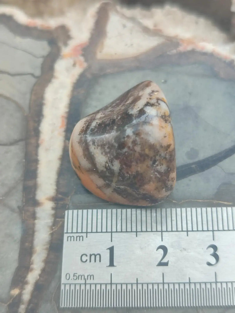 Load image into Gallery viewer, Vogésite des berges de la Salm Vosges France - Pierre roulée - Grade Prémium Vogésite pierre roulée
