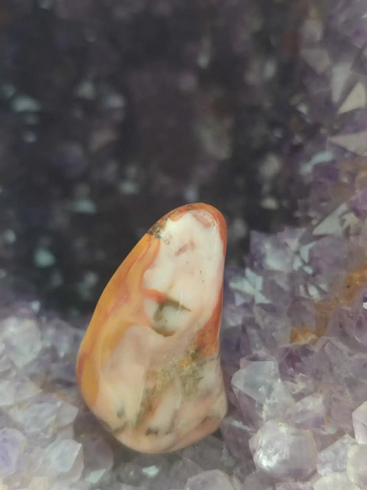 Vogésite des berges de la Salm Vosges France - Pierre roulée - Grade Prémium Vogésite pierre roulée