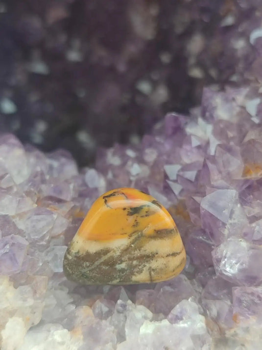 Vogésite des berges de la Salm Vosges France - Pierre roulée - Grade Prémium Vogésite pierre roulée