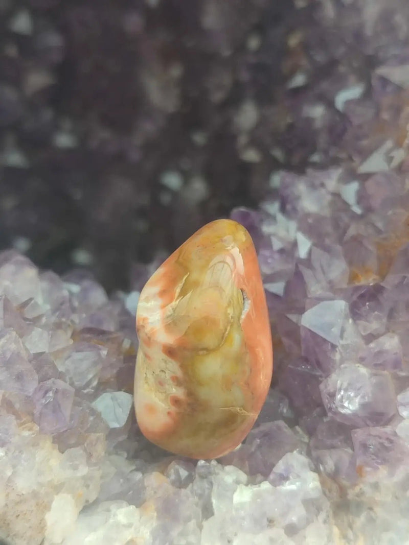 Load image into Gallery viewer, Vogésite des berges de la Salm Vosges France - Pierre roulée - Grade Prémium Vogésite pierre roulée
