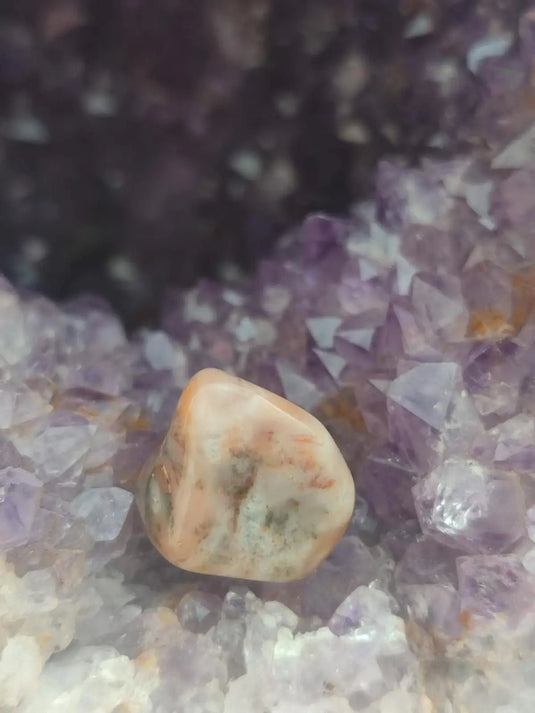 Vogésite des berges de la Salm Vosges France - Pierre roulée - Grade Prémium Vogésite pierre roulée