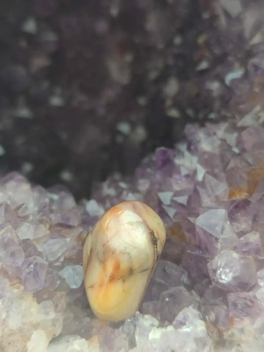 Vogésite des berges de la Salm Vosges France - Pierre roulée - Grade Prémium Vogésite pierre roulée