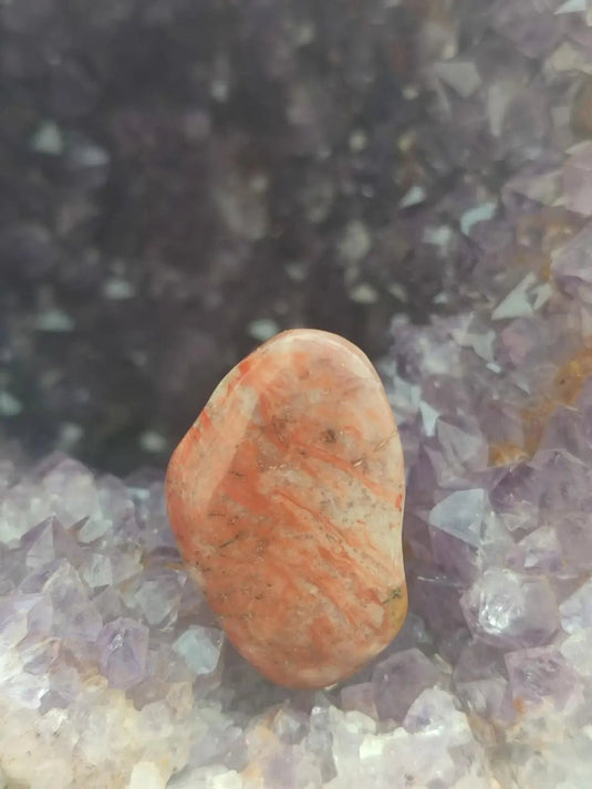 Vogésite des berges de la Salm Vosges France - Pierre roulée - Grade Prémium Vogésite pierre roulée