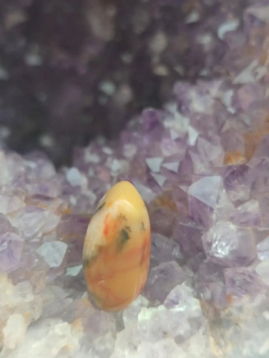 Vogésite des berges de la Salm Vosges France - Pierre roulée - Grade Prémium Vogésite pierre roulée