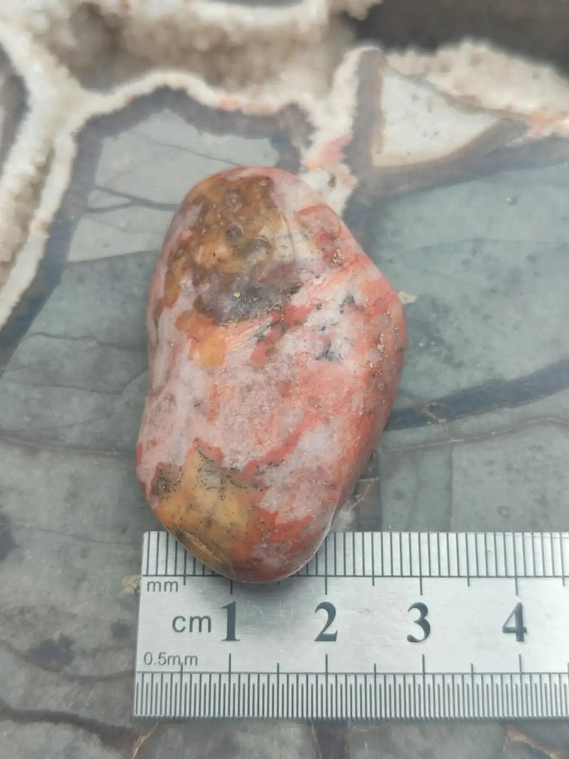 Load image into Gallery viewer, Vogésite des berges de la Salm Vosges France - Pierre roulée - Grade Prémium Vogésite pierre roulée
