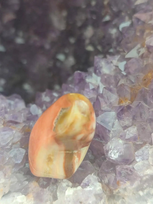 Vogésite des berges de la Salm Vosges France - Pierre roulée - Grade Prémium Vogésite pierre roulée