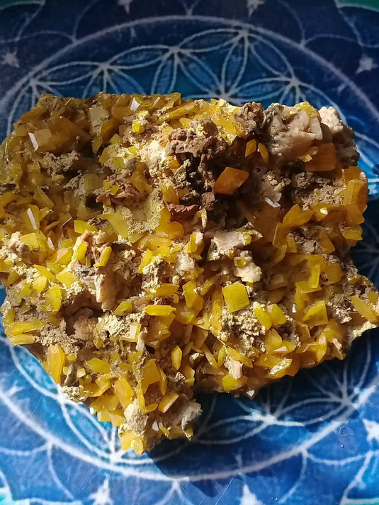 Wulfénite d’Arizona pierre brute de collection Grade A ++++ Wulfénite d’Arizona